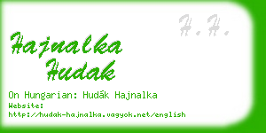 hajnalka hudak business card