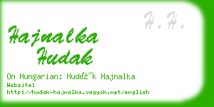 hajnalka hudak business card